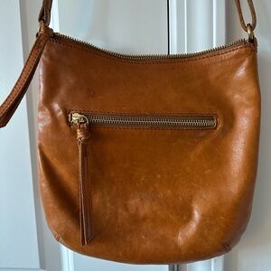 Margot Tan Leather Crossbody Bag
